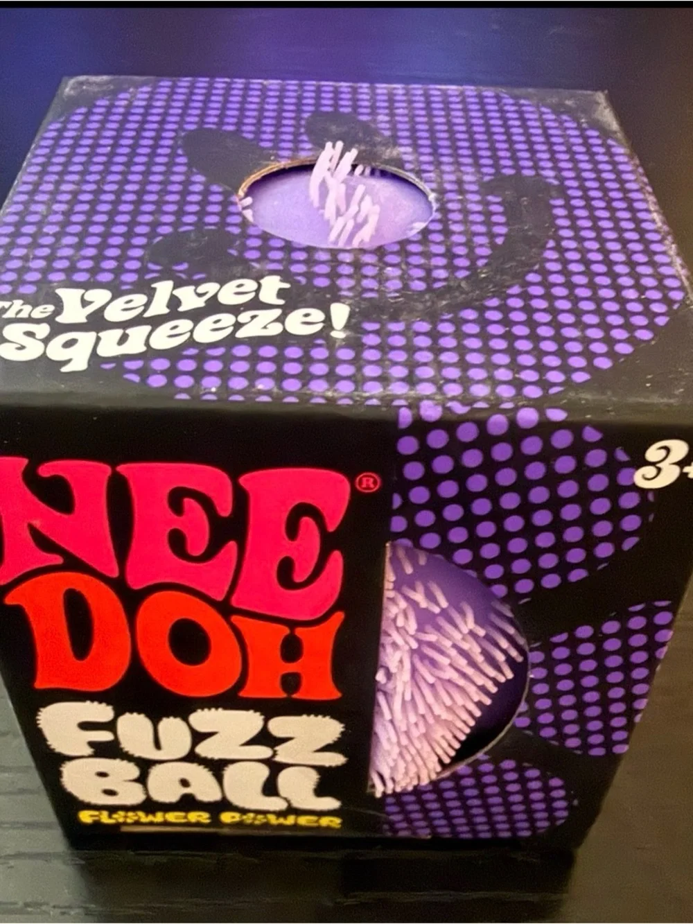 Fuzz Ball Flower Power Purple Sensory Toy